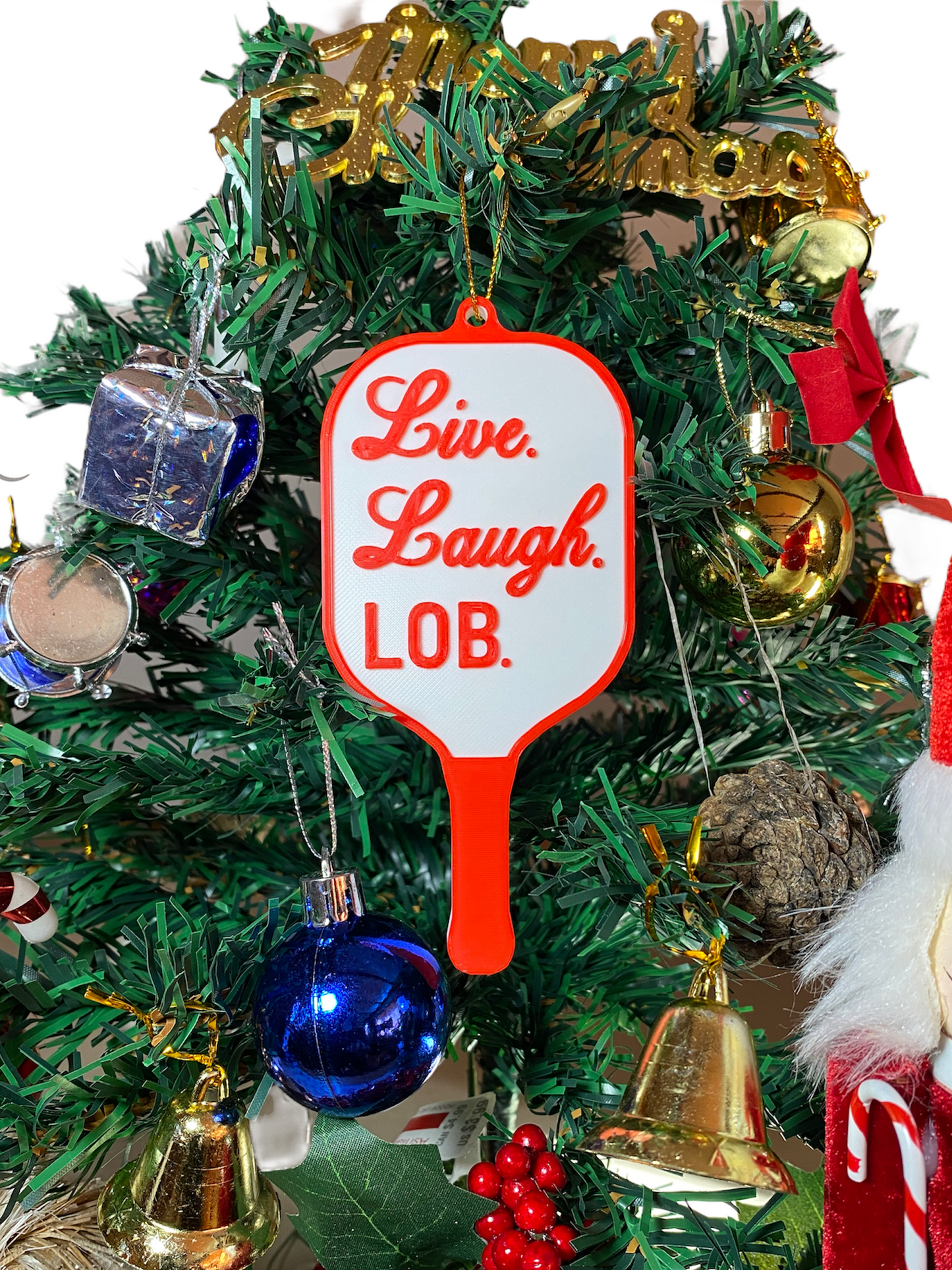 Live Laugh Lob Christmas Ornament