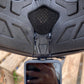 close up gopro camera chin mount for demon podium FF mountain bike helmet