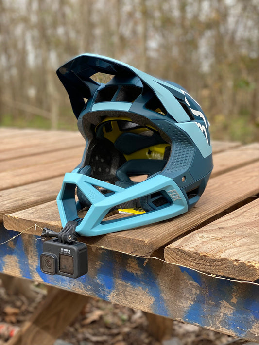 isometric gopro chin mount for fox proframe full face helmet