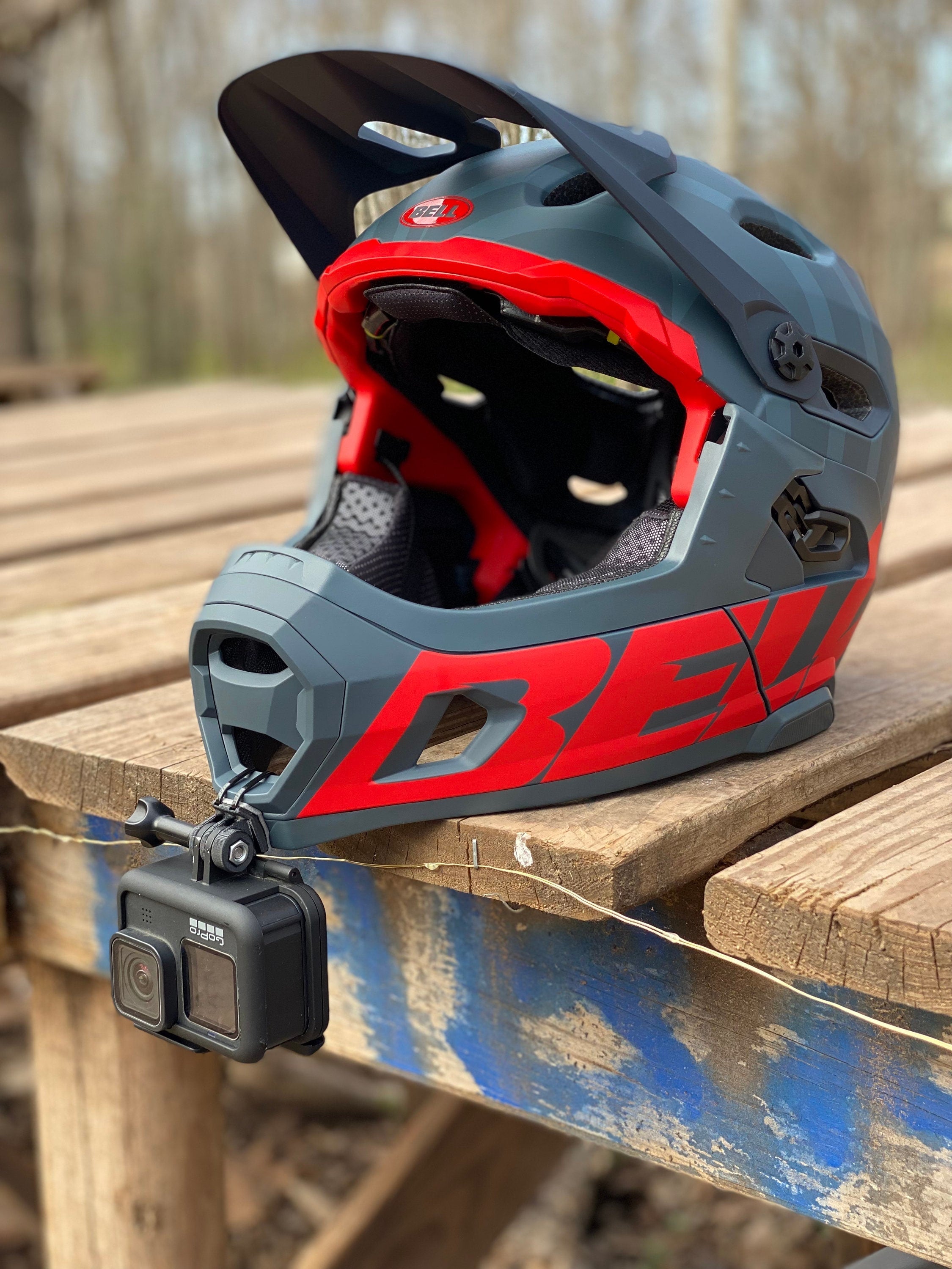 mtb helm gopro halterung Bell Super DH