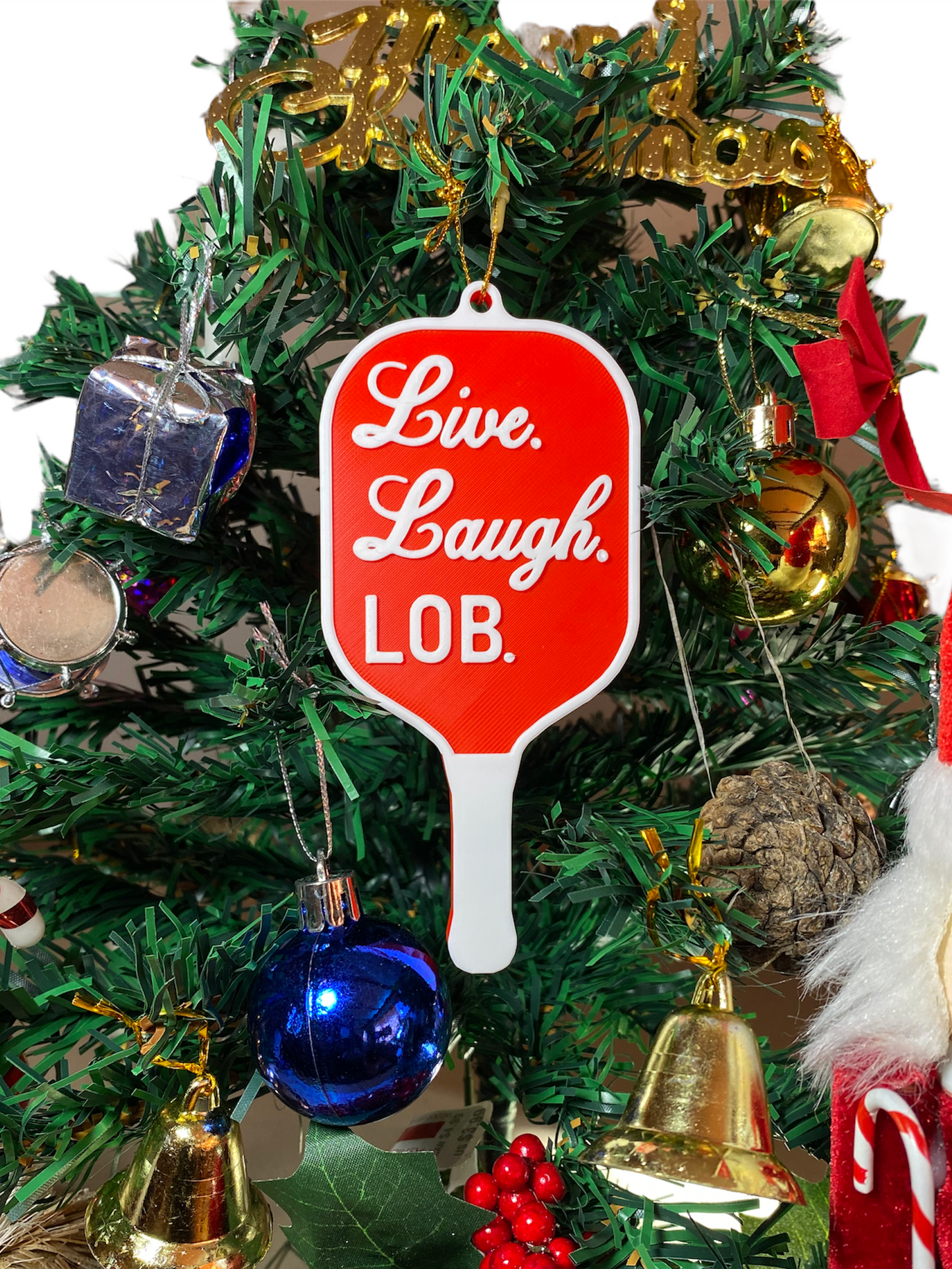 Live Laugh Lob Christmas Ornament